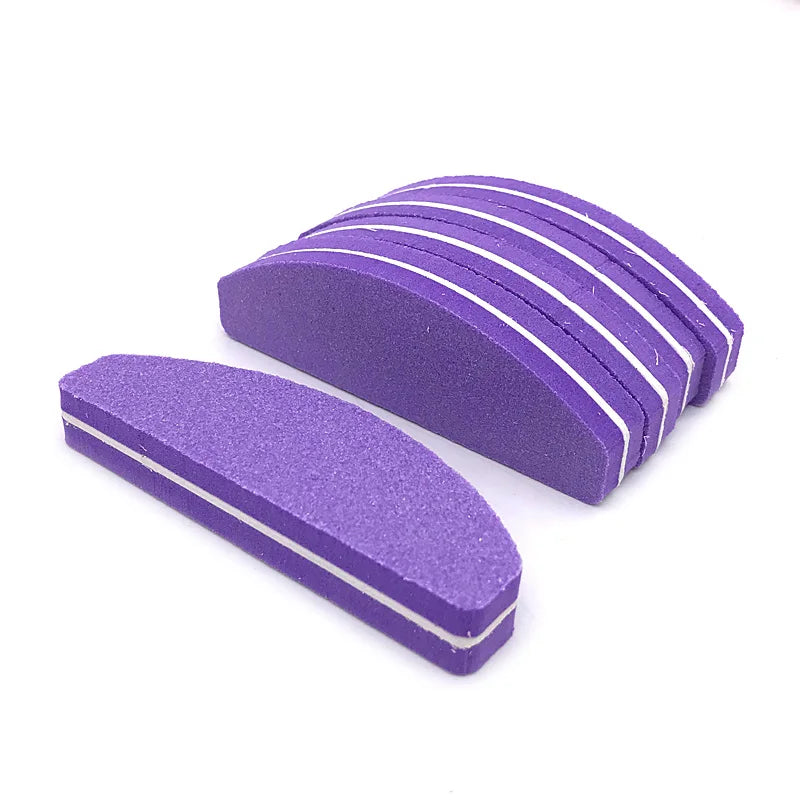 Nail Polishing Block Set - Washable Double-Sided Buffer Files (10 Pieces)