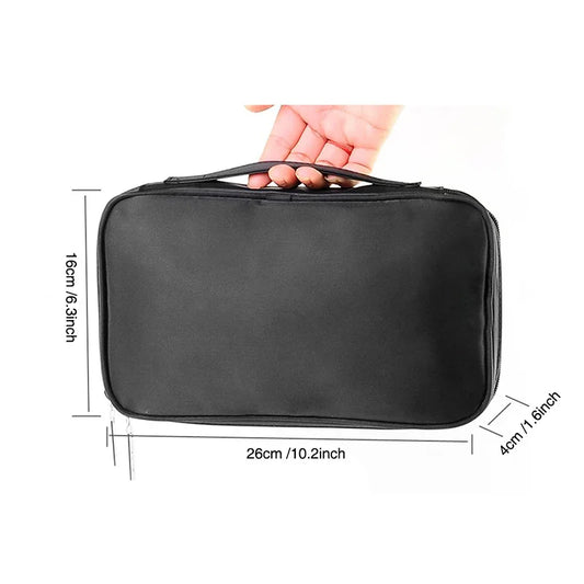 Professional Cosmetic Brush Organizer - Multi-Functional Travel Makeup Case