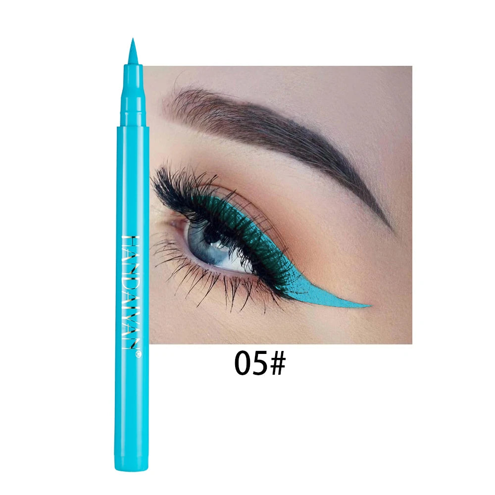 Waterproof Rainbow Matte Colorful Liquid Eyeliner Pencil - Long-Lasting
