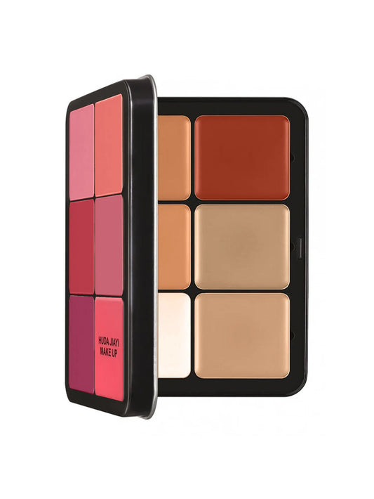 12-Color Blush Concealer & Contour Set - Waterproof Brightening Palette