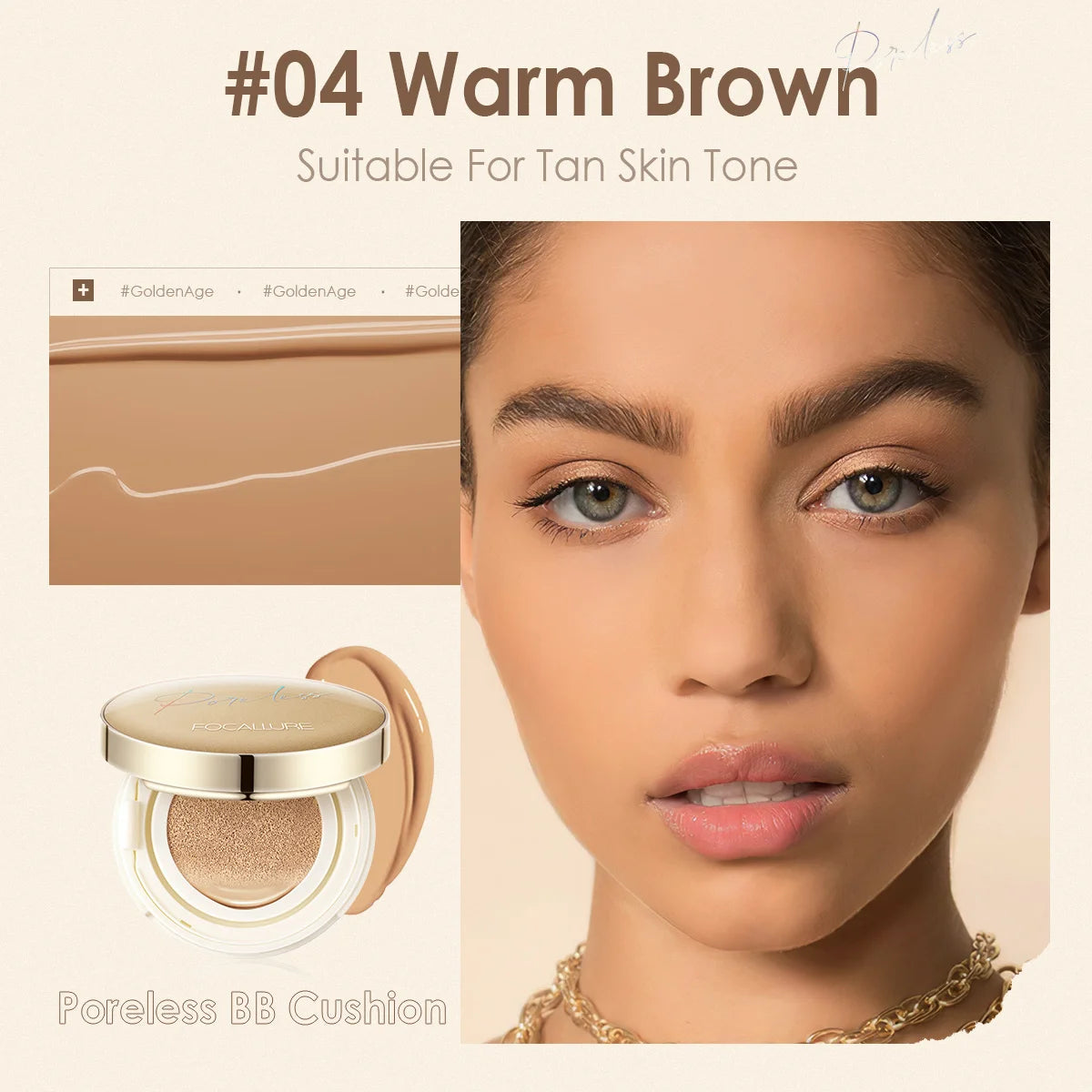 FOCALLURE Foundation Air Cushion - Waterproof Matte Full Coverage