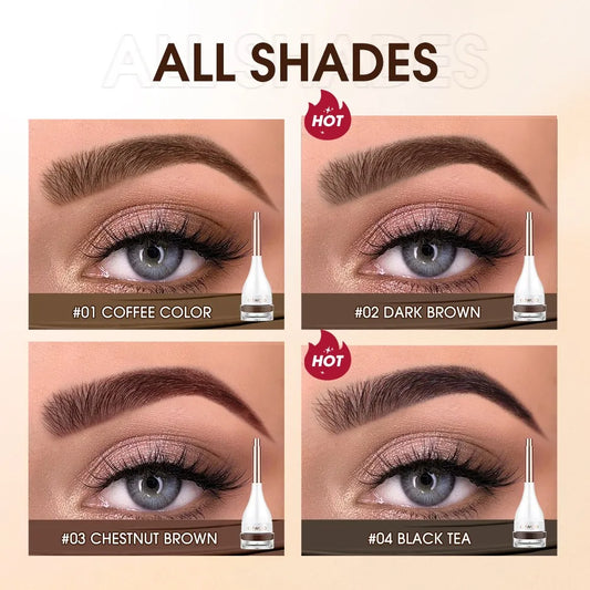 O.TWO.O Eyebrow Pomade - Waterproof Long Lasting Brow Gel with Brush