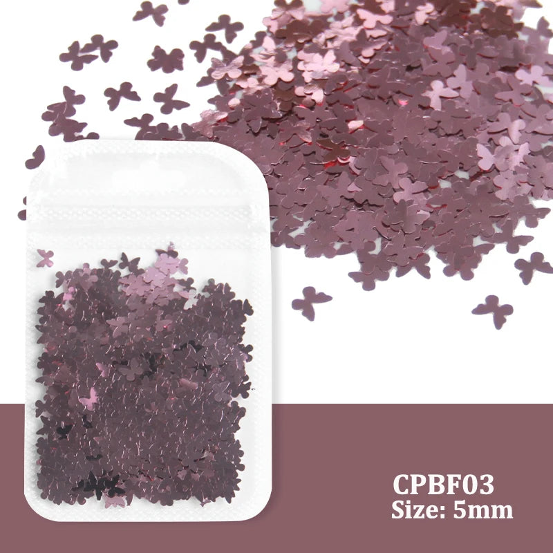 Holographic Nail Art Glitter - Laser Star Butterfly Sequins 2g