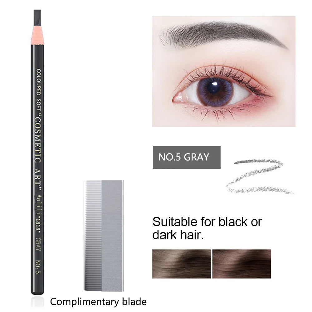 Waterproof Feather Eyebrow Pencil - Long Lasting Professional Brow Lift