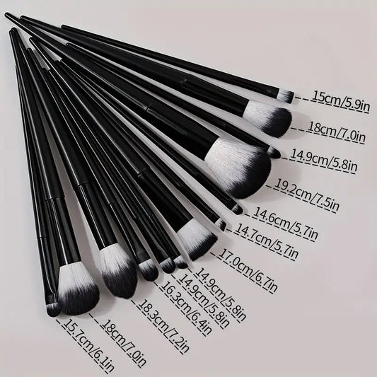 13 Piece Makeup Brush Set - Soft Fluffy Eye Shadow & Foundation Kit