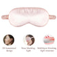 Silk Sleep Eye Mask - Soft Blackout Eyeshade for Travel and Rest