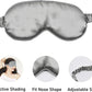 Silk Sleep Eye Mask - Soft Blackout Eyeshade for Travel and Rest