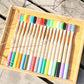 Bamboo Fiber Toothbrush Set - Eco-Friendly Soft Bristle (5 or 10 Pack)