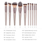 Champagne Makeup Brush Set - 14 Piece Foundation & Eye Kit