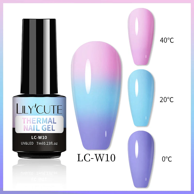 LILYCUTE 7ML Thermal Gel Polish - Temperature Color Changing