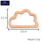 Wooden Animal Teether Set - Natural Beech Wood (10 Pieces)