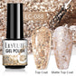 LILYCUTE 7ML Jelly Amber Gel Polish - Leopard Pattern Nail Art
