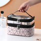 Double Transparent Cosmetic Bag - Large Capacity Travel Makeup Organizer