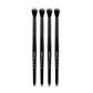 ZOREYA 7 Piece Black Makeup Brush Set - Eye & Face Kit