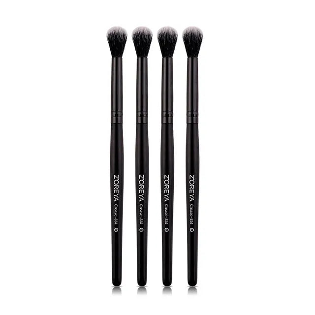 ZOREYA 7 Piece Black Makeup Brush Set - Eye & Face Kit