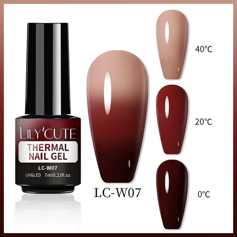 LILYCUTE 7ML Thermal Gel Polish - Temperature Color Changing