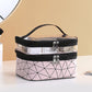 Double Transparent Cosmetic Bag - Large Capacity Travel Makeup Organizer