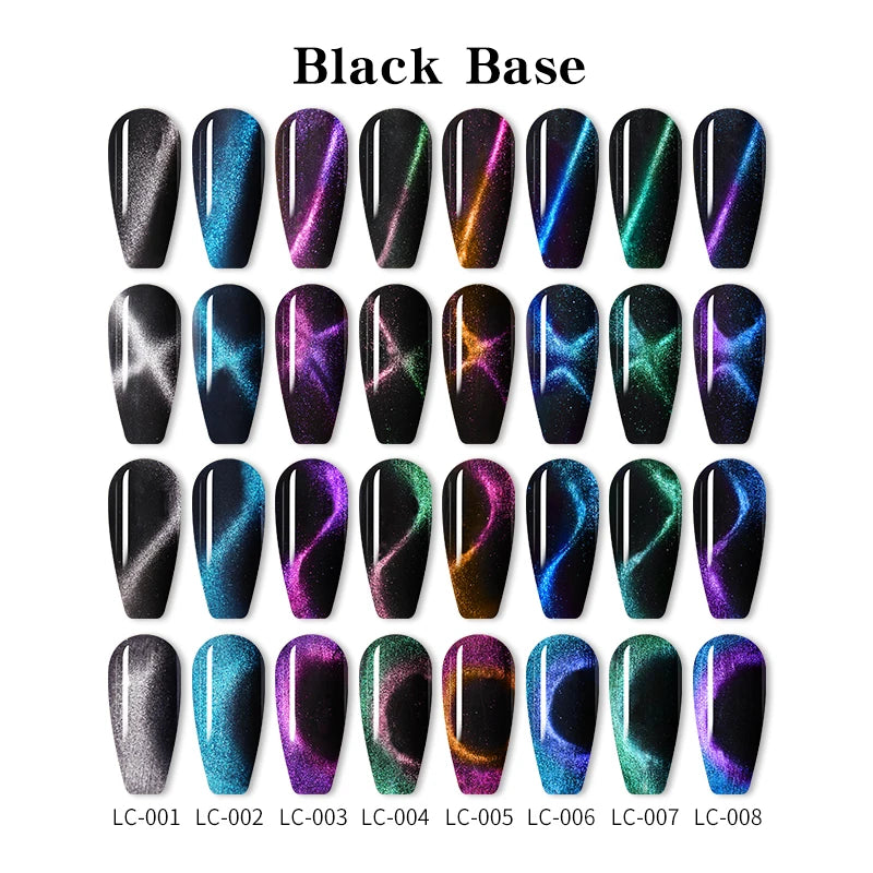 LILYCUTE 7ML 9D Cat Eye Magnetic Gel Polish - Iridescent Effect