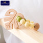 Wooden Animal Teether Set - Natural Beech Wood (10 Pieces)