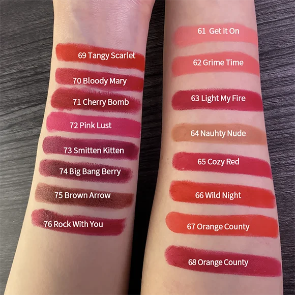 CHARMACY Waterproof Velvet Lipstick - Long-Lasting Matte (16 Colors)