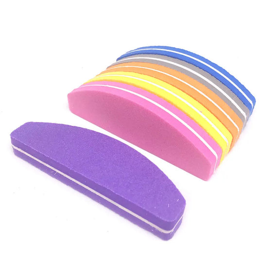 Nail Polishing Block Set - Washable Double-Sided Buffer Files (10 Pieces)
