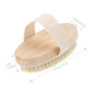 Natural Bristle Shower Brush - Wooden Dry Skin Body Brush for Spa