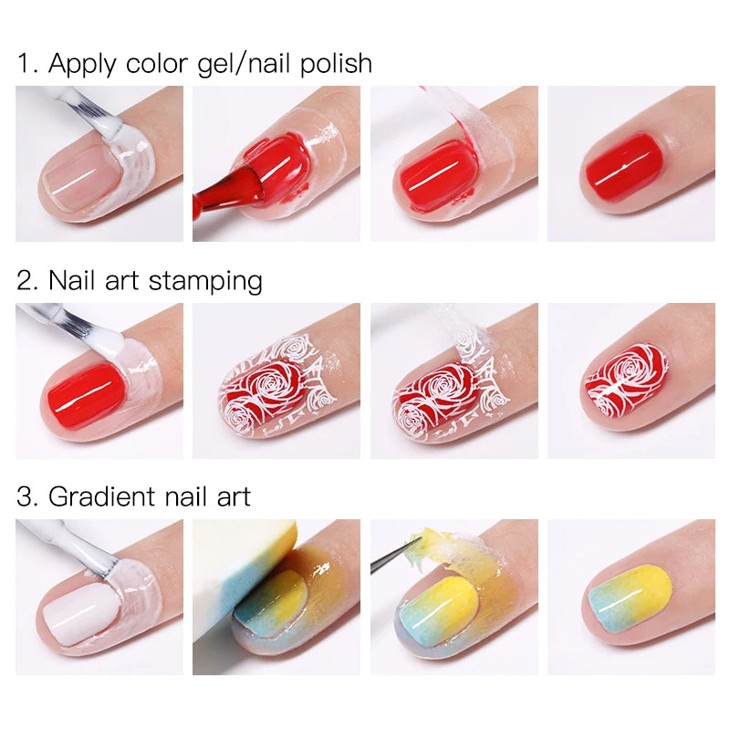 LILYCUTE Peel Off Latex Liquid Tape - Nail Polish Protector