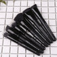 ZOREYA 7 Piece Black Makeup Brush Set - Eye & Face Kit
