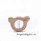 Wooden Animal Teether Set - Natural Beech Wood (10 Pieces)