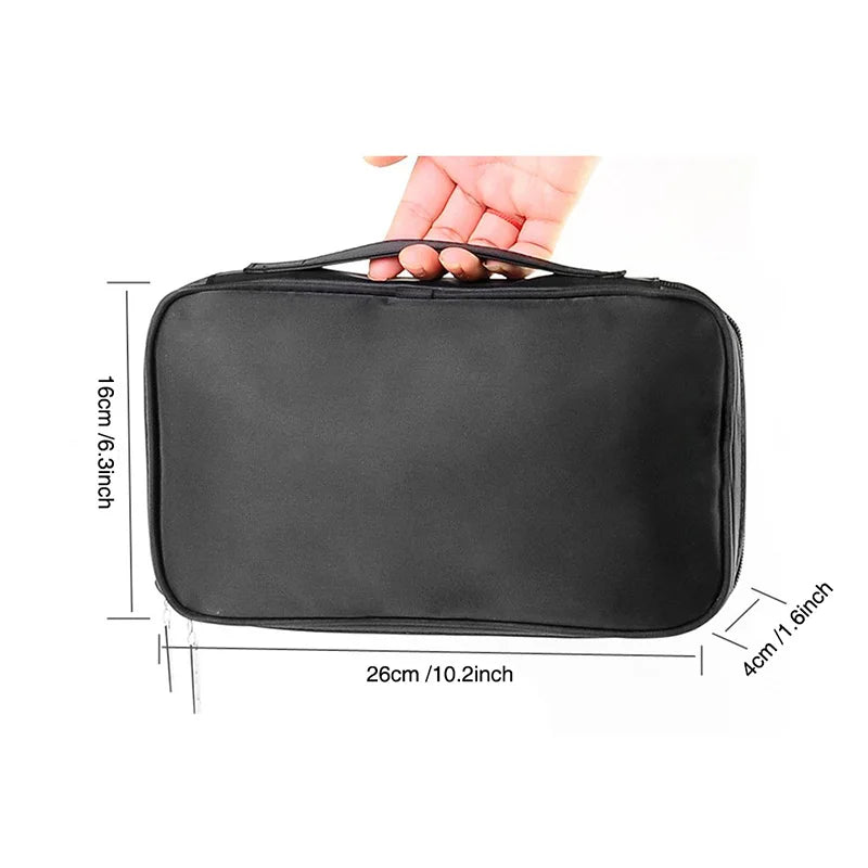 Professional Cosmetic Brush Organizer - Multi-Functional Travel Makeup Case