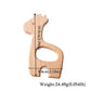 Wooden Animal Teether Set - Natural Beech Wood (10 Pieces)