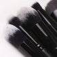 ZOREYA 7 Piece Black Makeup Brush Set - Eye & Face Kit