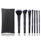 ZOREYA 7 Piece Black Makeup Brush Set - Eye & Face Kit