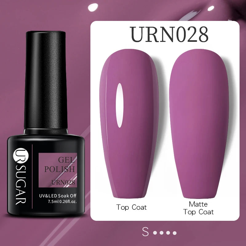 UR SUGAR 7.5ML Reflective Glitter Gel - Pink Sequins Nail Polish