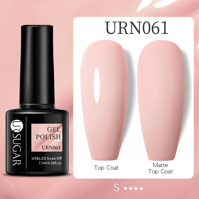 UR SUGAR 7.5ML Reflective Glitter Gel - Pink Sequins Nail Polish