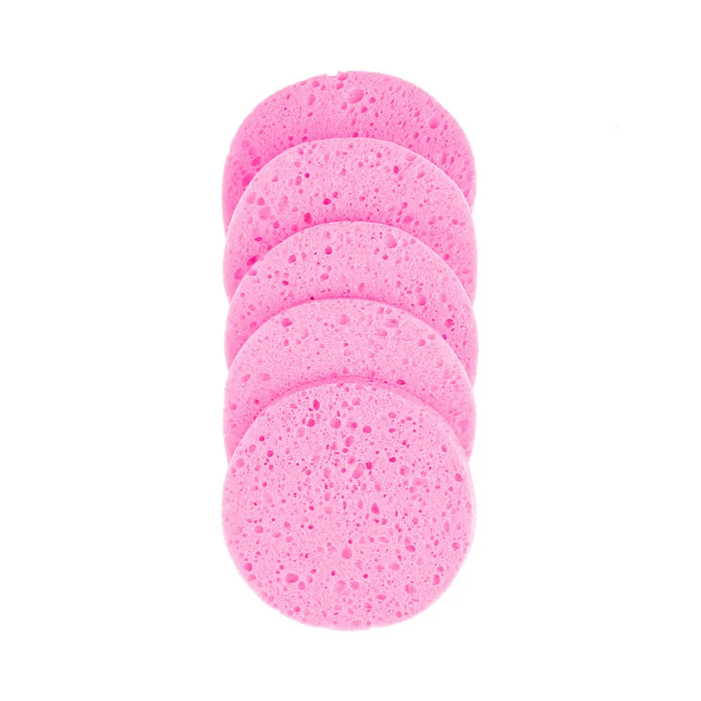 Natural Wood Pulp Makeup Sponge - Cellulose Cosmetic Puff Set