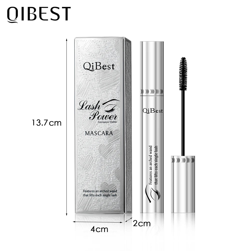 QIBEST 4D Silk Fiber Volume Mascara - Waterproof Curling & Thick