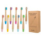 Organic Bamboo Toothbrush for Kids - Eco-Friendly Soft Bristle (10 Colors)