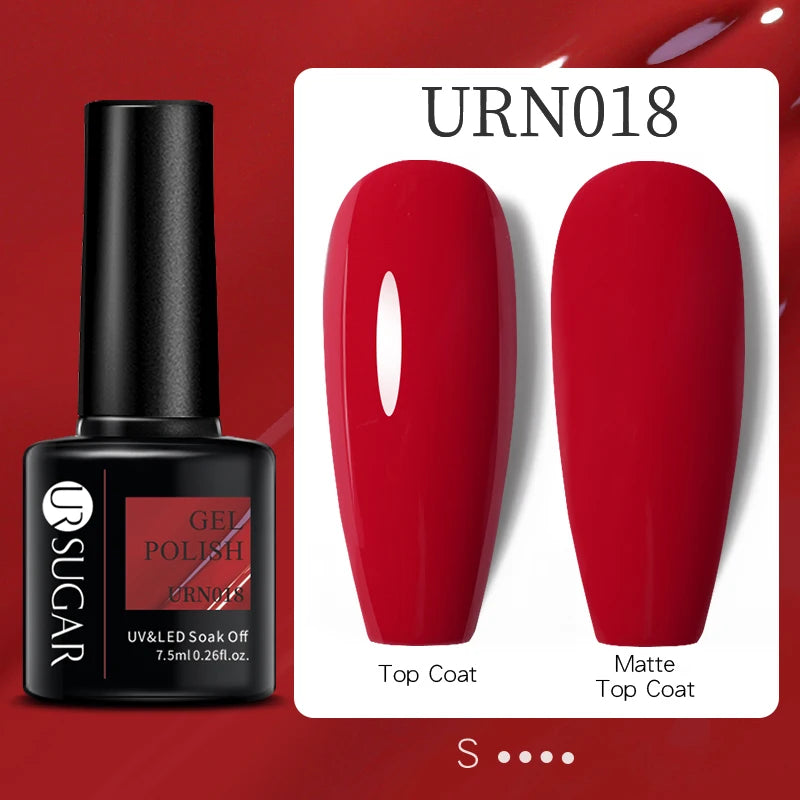 UR SUGAR 7.5ML Reflective Glitter Gel - Pink Sequins Nail Polish