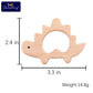 Wooden Animal Teether Set - Natural Beech Wood (10 Pieces)