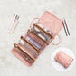 4 in 1 Cosmetic Bag Set - Mesh Separable Foldable Makeup Organizer