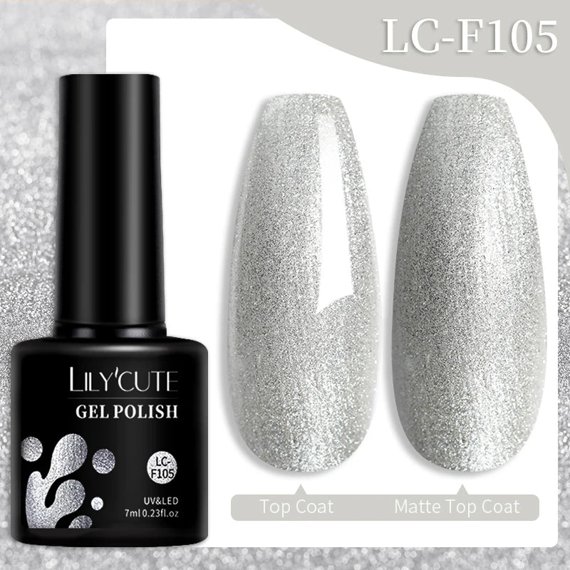 LILYCUTE 7ML 9D Cat Eye Magnetic Gel Polish - Iridescent Effect