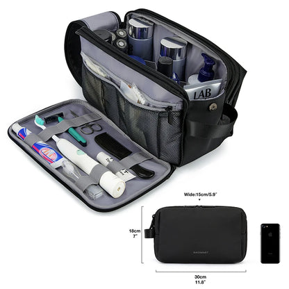 Waterproof Travel Cosmetic Bag - Lightweight Toiletry Organizer