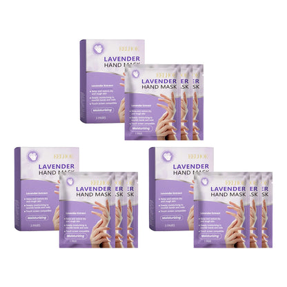 Lavender Hand Mask - Exfoliating Brightening Treatment (3 Pairs)