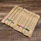 Colorful Bamboo Toothbrush Set - Charcoal Soft Bristle (10 Pack)