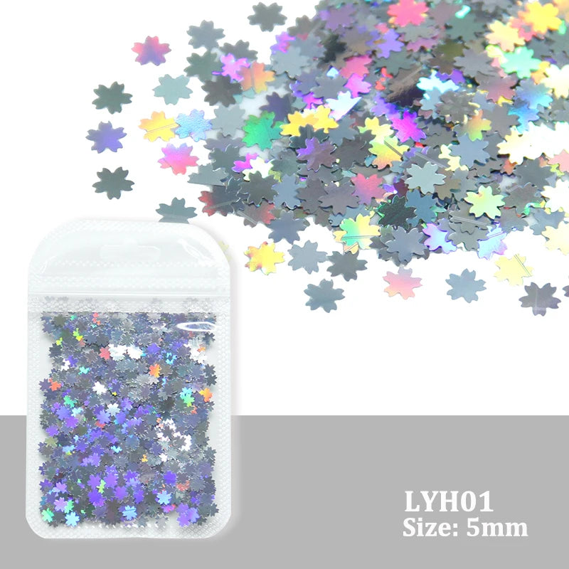 Holographic Nail Art Glitter - Laser Star Butterfly Sequins 2g