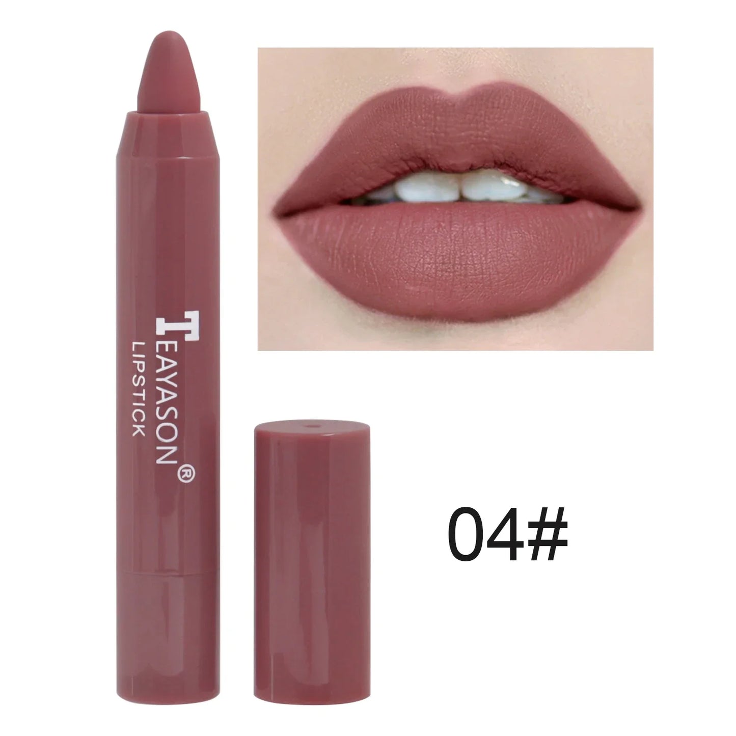 Velvet Matte Lipstick Pencil - Waterproof Lip Liner (12 Colors)