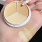 3-Color Contour Concealer Palette with Brush - Moisturizing Full Coverage