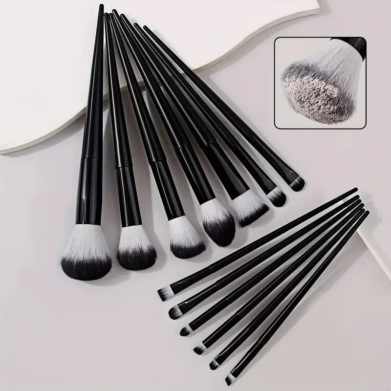 13 Piece Makeup Brush Set - Soft Fluffy Eye Shadow & Foundation Kit