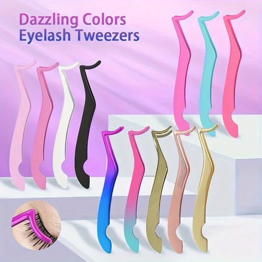 Professional Eyelash Extension Tweezers - Seahorse Design Straight and Curved Set